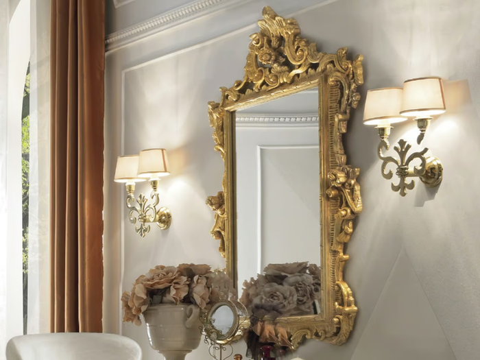 DIAMANTE - Rectangular framed wall-mounted mirror _ CASA +39